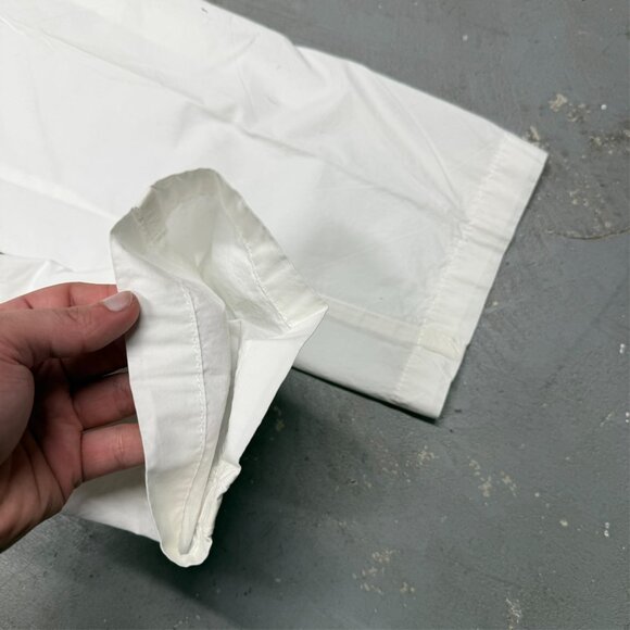 Pal Zileri Chinos White Cotton Pants Tech Lightweight Italy 32x31 - Picture 7 of 10